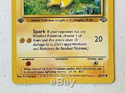 ULTRA RARE! Pokemon Pikachu 1st Edition Jungle 60/64 1999 Card VERY CLEAN EX C