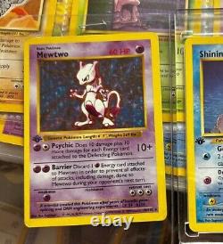 VINTAGE SUPER RARE! Mewtwo 1st Edition Holo Base set 10/102 SHADOWLESS c. 1999