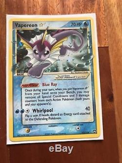 Vaporeon GOLD STAR HOLO RARE 102/108 (NM) EX Power Keepers Pokemon Cards