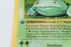 Venusaur 1st Edition Shadowless, Thick Stamp, 15/102 Base Set 1999 Pokemon Card