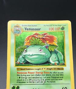 Venusaur Base Set Shadowless 15/102 Holo Rare Pokemon Card