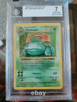 Venusaur Shadowless BGS 7 Holo Rare Base Set 1999 Pokemon Card Potential PSA 8