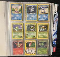 Vintage Pokemon Binder 60+ Cards, Rare Holos/Commons