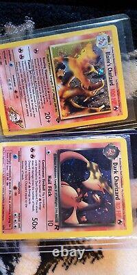 Vintage Pokemon Card Lot WoTC 2 Charizard Holo's! 54 Rare Cards