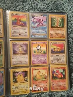 Vintage Pokémon Cards Collection Lots Of Rare + Holo, Folder Of 100+ Wotc Base