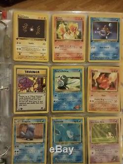 Vintage pokemon card lot, base set, jungle, fossil, & 1st edition! Halos, rare