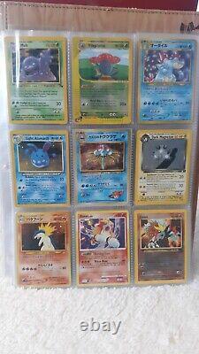 WOTC Pokemon Childhood Binder Vintage Lot 108 cards include 8 Holos, Rares, +PSA