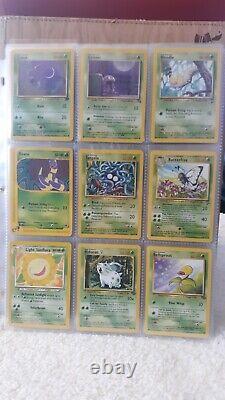 WOTC Pokemon Childhood Binder Vintage Lot 108 cards include 8 Holos, Rares, +PSA