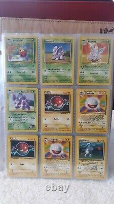 WOTC Pokemon Childhood Binder Vintage Lot 108 cards include 8 Holos, Rares, +PSA