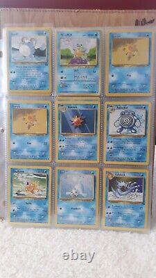 WOTC Pokemon Childhood Binder Vintage Lot 108 cards include 8 Holos, Rares, +PSA