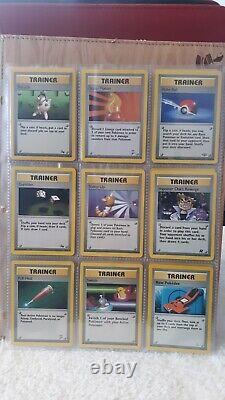 WOTC Pokemon Childhood Binder Vintage Lot 108 cards include 8 Holos, Rares, +PSA