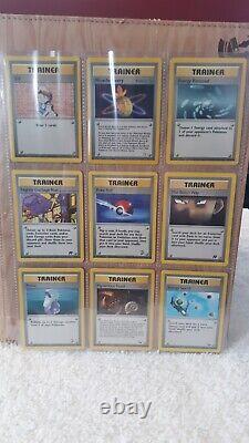 WOTC Pokemon Childhood Binder Vintage Lot 108 cards include 8 Holos, Rares, +PSA