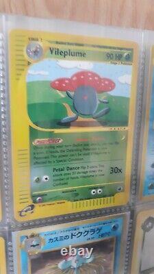 WOTC Pokemon Childhood Binder Vintage Lot 108 cards include 8 Holos, Rares, +PSA