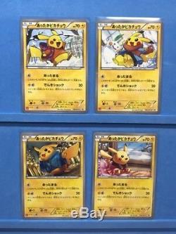 Warm Pikachu Pokemon card Uniqlo XY-P Promo Japanese Complete 094-097 Rare M-NM