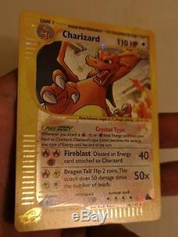 X1 Pokemon Crystal CHARIZARD Card 146/144 Secret Rare Holo Foil 2003 Skyridge NM