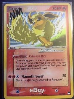 X1 SHINING FLAREON 100/108 Ultra Rare EX GOLD STAR Holo Foil Pokemon Card NM