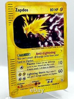 Zapdos H32/H32 Aquapolis Holo Rare Vintage Pokemon TCG Card