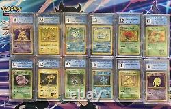 10 Wotc 1999+ Holo Rare Cgc Nuanced Vintage Pokemon Card Slab Lot! Psa Bgs