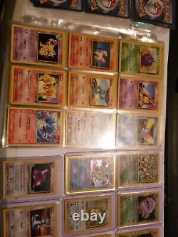100+ Cartes Vintage Classeur Pokemon Cartes Collection Rare Lot 6 WOTC HOLO + Promo