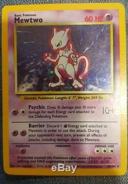 1995 Mewtwo Original Rare Holo Pokémon Card