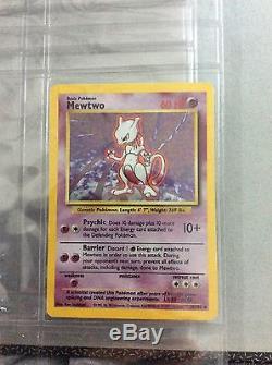 1995 Mewtwo Rare Holo Pokemon Card 10/102 Excellent Etat