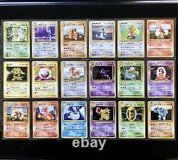 1996 Pokemon Base Set Complete Non Holo Cards Lot Rare Édition Japonaise Nm+ Mint