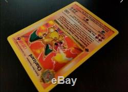 1999 Carte Pokemon 1ère Édition Shadowless De Base Charizard Impeccable (rare)