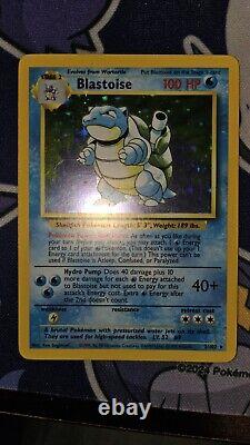 1999 Jeu de Base Pokemon Ensemble Illimité 2/102 Carte Holo Blastoise NM