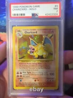 1999 Jeu de base Pokémon CHARIZARD Holo Rare Pokemon TCG Carte PSA 7 Investissement