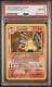 1999 Psa 8 Charizard Base Set Holo Carte Pokémon Rare #4 Nm-mt Regard Propre