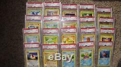 1999 Pokemon Jeu Shadowless Lot De 40 Cartes Tous Classés Psa 9 Menthe