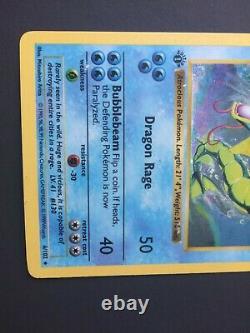 1999 Rare Gyarados 1ère Édition Holo 6/102 Base Set Shadowless Pokemon Card