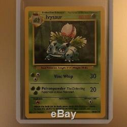 1er Rare Édition Ivysaur Carte Pokémon 30/102 Grande Condition