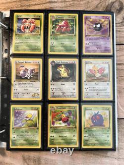 1ère Édition Cartes Pokémon Anciennes VINTAGE Collection Rares Lot WOTC 1999 Ère Pikachu