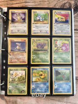 1ère Édition Cartes Pokémon Anciennes VINTAGE Collection Rares Lot WOTC 1999 Ère Pikachu