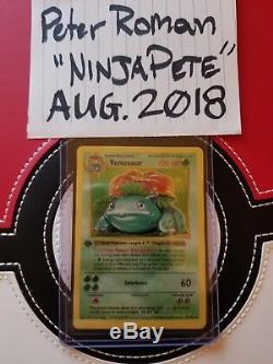 1ère Édition De La Base De Venusaur Shadowless Pokemon 15/102 Holo Rare Card Lp