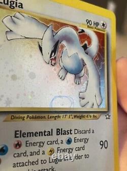 1ère Édition Neo Genesis Lugia 9/111 Holo Pokemon Card Rare En Bon État