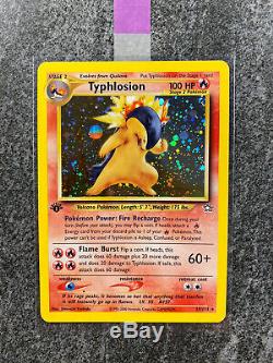 1ère Édition Typhlosion Neo Genesis T17 17/111 Carte Pokémon Holo Rare Mint