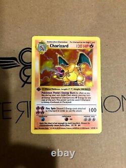 1ère édition Base Set Shadowless Charizard / Carte Pokemon / 4/102 / WoTC NM