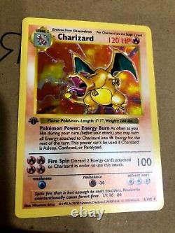 1ère édition Base Set Shadowless Charizard / Carte Pokemon / 4/102 / WoTC NM