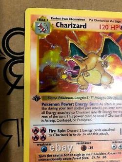 1ère édition Base Set Shadowless Charizard / Carte Pokemon / 4/102 / WoTC NM