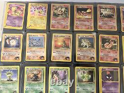 1ère édition Lot de 60 cartes Pokémon anciennes