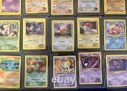 1ère édition Lot de 60 cartes Pokémon anciennes