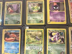 1ère édition Lot de 60 cartes Pokémon anciennes