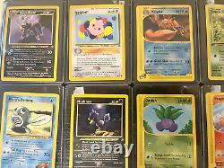 1ère édition Lot de 60 cartes Pokémon anciennes