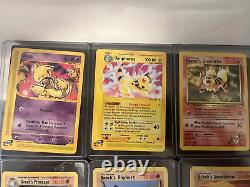 1ère édition Lot de 60 cartes Pokémon anciennes