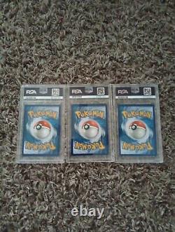 2 Cartes Pokémon PSA Gradées Ultra Rares et 1 Carte Rare Secrète