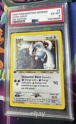 2000 Néo Genesis 9 Lugia 1ère Édition Holo Rare Carte Pokémon TCG PSA 6
