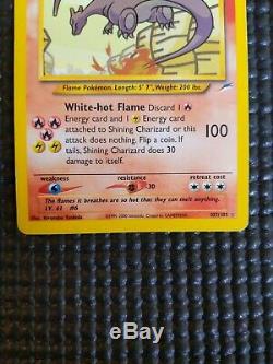 2000 Secret Rare Brillante Charizard 107/105 Holo Foil Carte Pokemon Vintage Lp