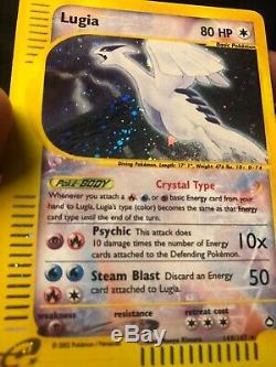 2003 Aquapolis Crystal Lugia Secret Rare Nm / Mt 149/147 Holo Carte Pokémon